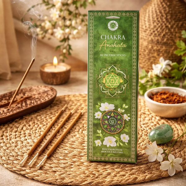 Wierook Anahata Hartchakra Jasmijn En Saffraan 40 Stokjes