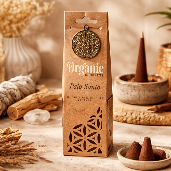 Wierookkegels Palo Santo Met Keramische Houder 72g