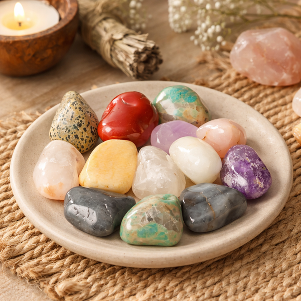 Trommelstenen Mix Brazilië Natuurlijke Edelstenen ±5-8cm ±1500g
