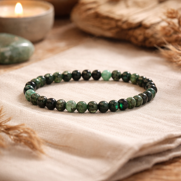 Armband Elastisch Smaragd AA Kwaliteit Diameter 0.6 cm