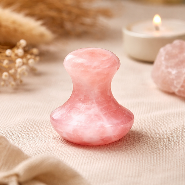 Massagehulp Rozenkwarts Paddenstoelvorm 4 x 3,5 cm