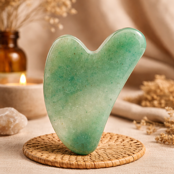 Gua Sha Massagehulp Groene Aventurijn 45g