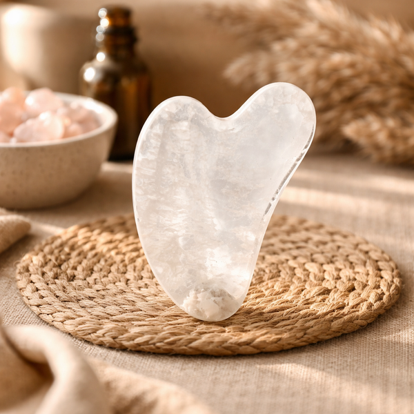 Gua Sha Massagehulp Bergkristal Uit China 40 Gram 8 cm