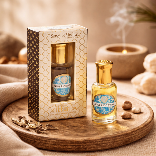 Nag Champa Ayurveda Geurolie 10ml In Glazen Flesje