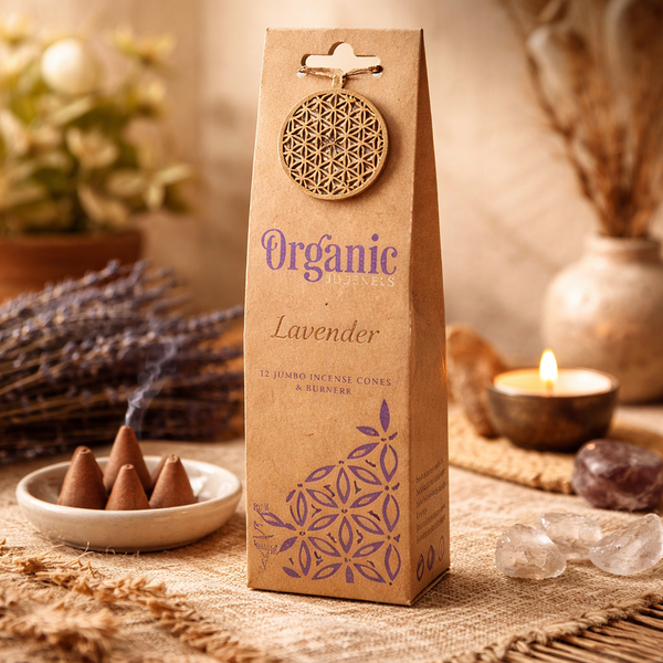 Wierookkegels Lavendel Met Keramische Houder 72 g