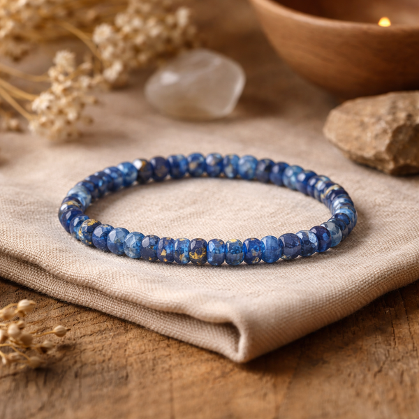 Armband Lapis Lazuli Facetgeslepen AA Kwaliteit Elastisch 0.6 cm