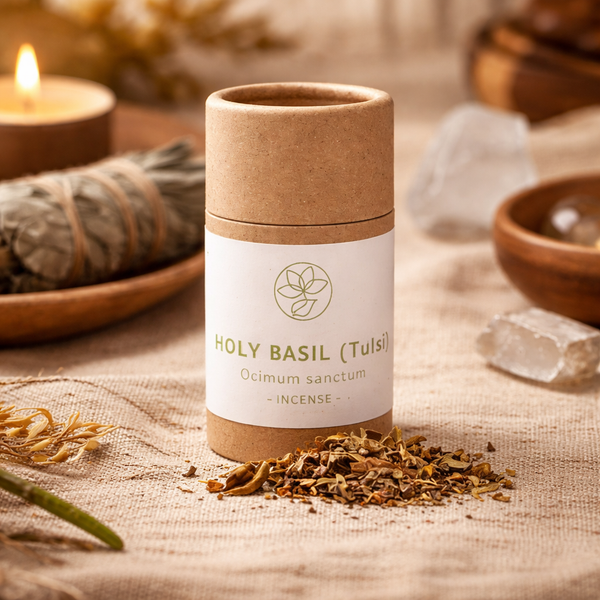 Wierookkruid Heilige Basilicum Tulsi Voor Zuiveringsrituelen