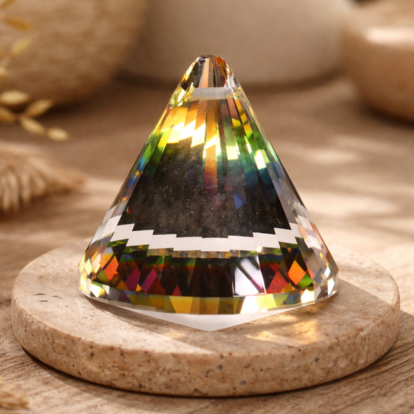 Regenboogkristal Kegel Multicolor AAA Kwaliteit
