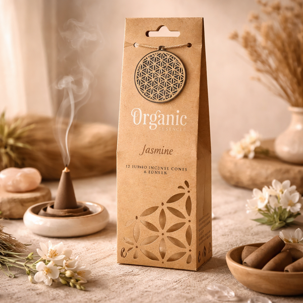 Wierookkegels Jasmijn Met Keramische Houder 72 g