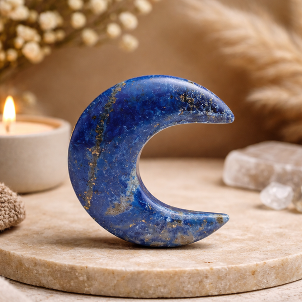 Edelsteen Maan Lapis Lazuli 4 cm