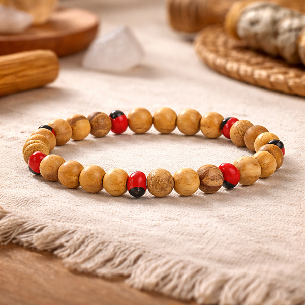 Palo Santo Armband Met Huayruro Zaden