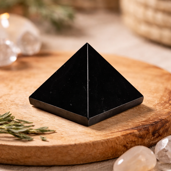 Edelsteen Piramide Shungiet 25 mm