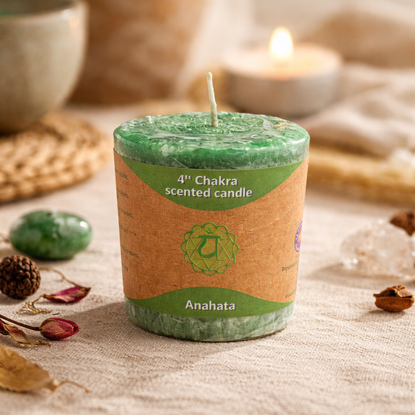 Geurkaarsje Votief Chakra 4 Anahata Liefde