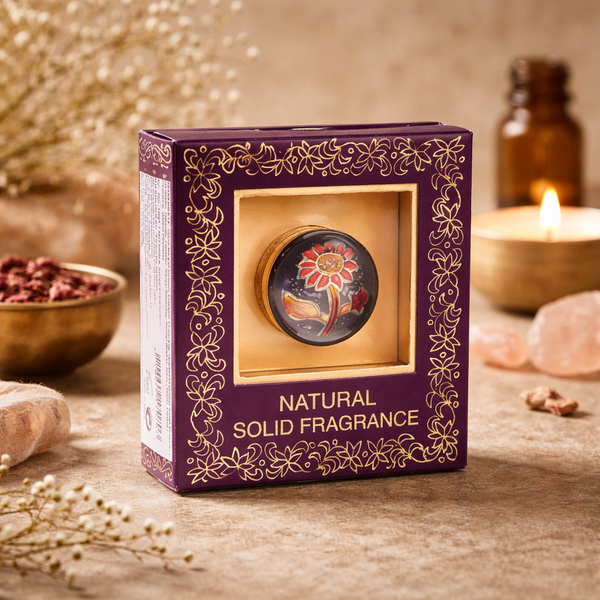 Geurcrème Patchouli Messing Cloisonné Mini Potje