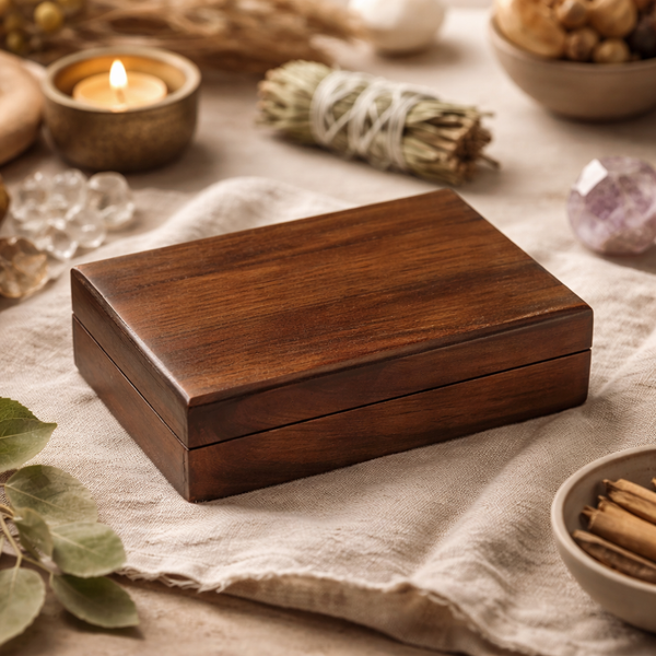 Tarotdoos Hout Zonder Versiering