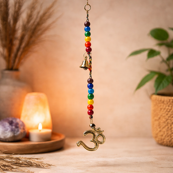 Bellenkoord Met Ohm En 7 Chakra-Kleuren 53cm