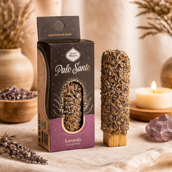 Palo Santo Stokje Met Lavendel Sagrada Madre 20g