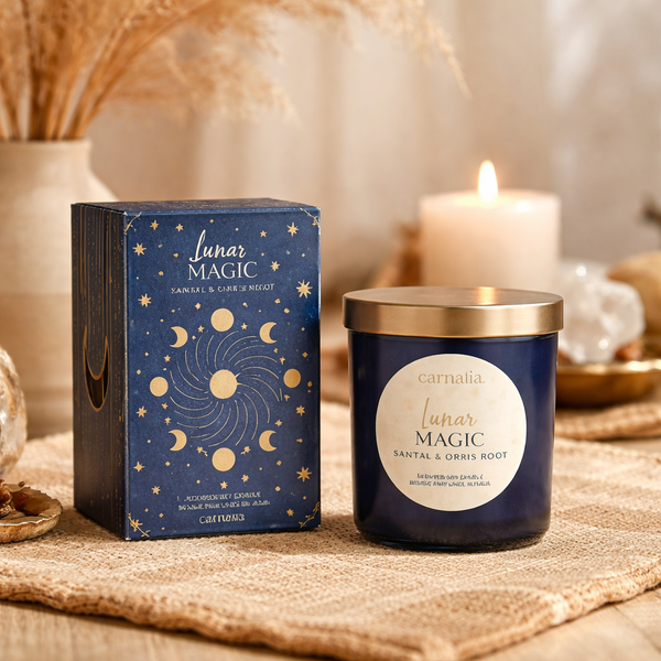 Sojakaars Starry Spell Sandelhout & Oriswortel In Glas 200 g