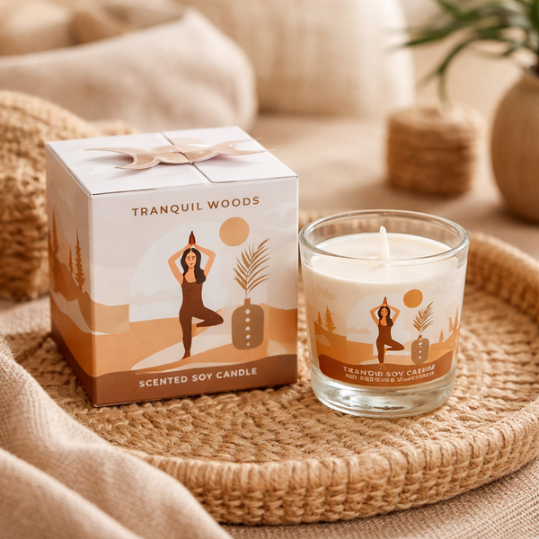 Soja Geurkaars Moonshine Yoga Tranquil Woods 60g
