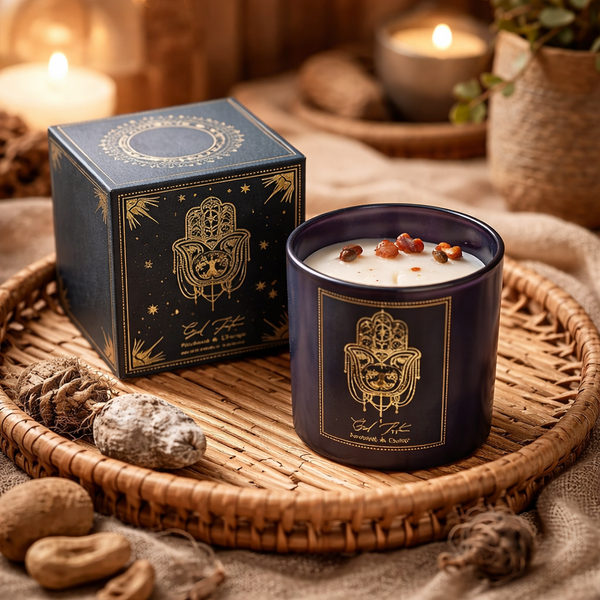 Manifestatiekaars Good Fortune In Glas 120g