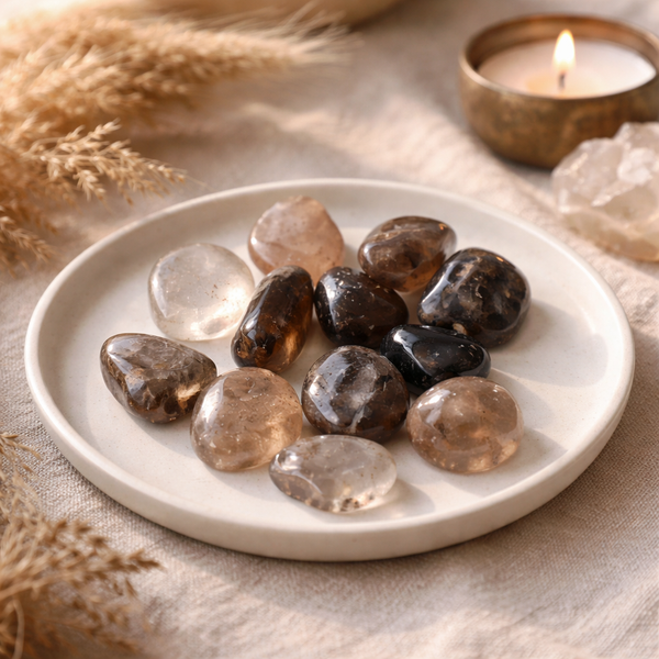 Rookkwarts Trommelstenen ±3-4cm ±500g A Kwaliteit