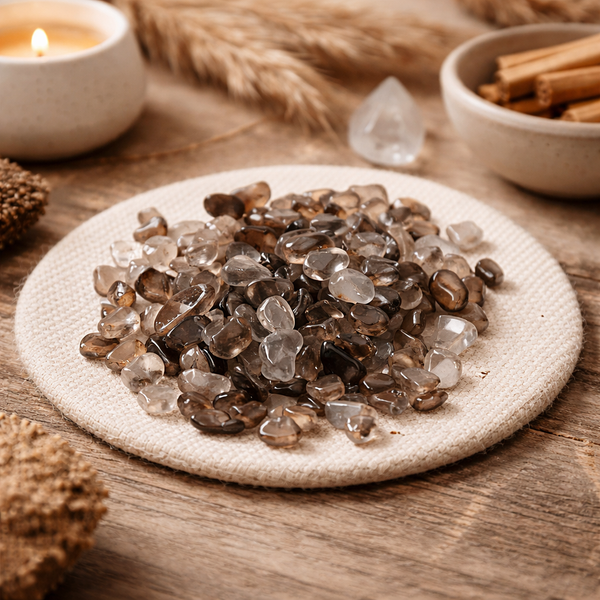 Rookkwarts Trommelstenen A Kwaliteit ±0.5-2.5cm ±800g
