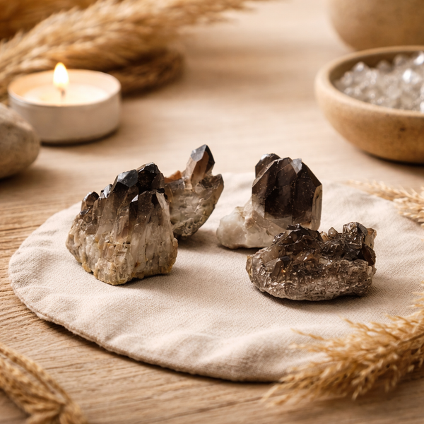 Ruwe Rookkwarts Cluster Edelstenen 500 Gram Brazilië