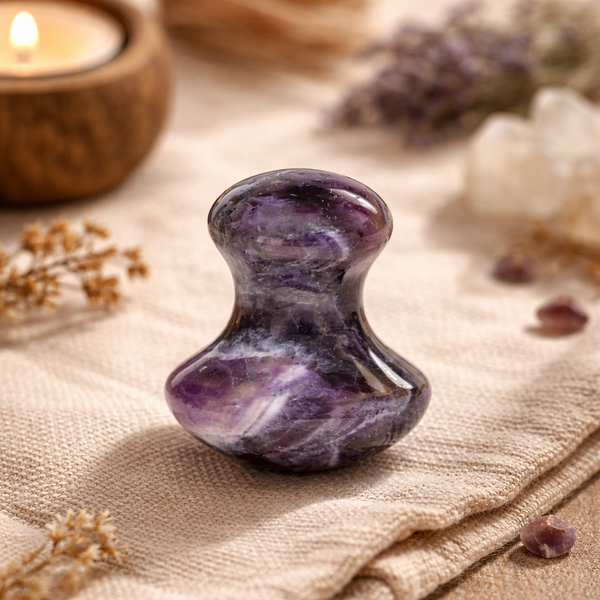 Massagehulp Amethist Paddenstoelvorm 4 x 3,5 cm