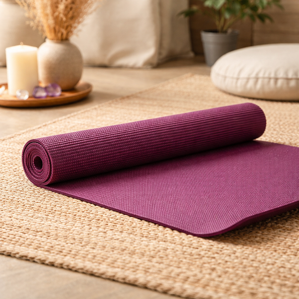 Yogi & Yogini Yogamat PVC Aubergine 5 mm 183 x 61 cm