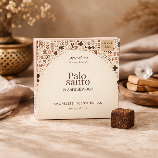 Aromafume Wierookblokjes Palo Santo Sandelhout Rookloze 9 Stuks 40 g