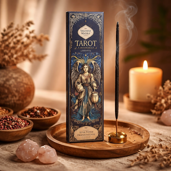 Sagrada Madre Wierookstokjes Natuurlijke Tarot De Marsella Pink Pepper Frankincense 24 G