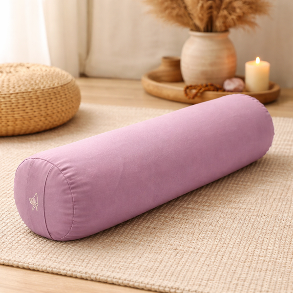 Meditatiekussen Bolster Biokatoen OCS 100 Lila 60 X 16 Cm 2300 G