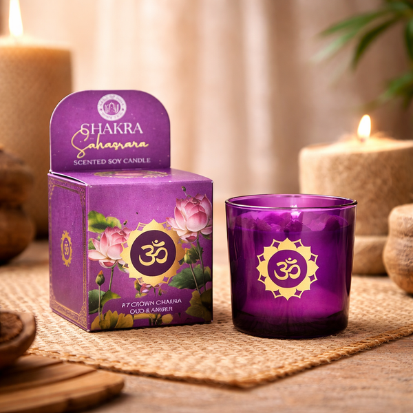 Soja Geurkaars Sahasrara Chakra Oud En Amber 130g