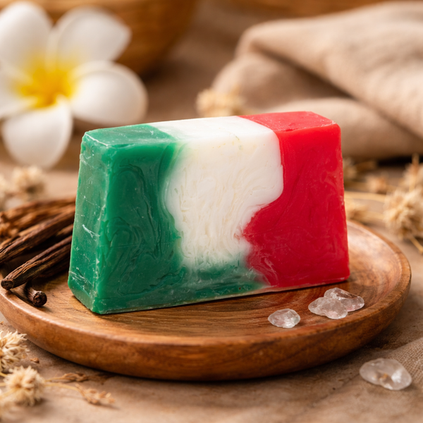 Handgemaakte Zeep Mama Mia Met Vanille En Fruitige Geur 80g