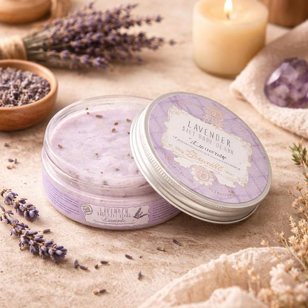 Zeezout Lichaamsscrub Lavendel 300g
