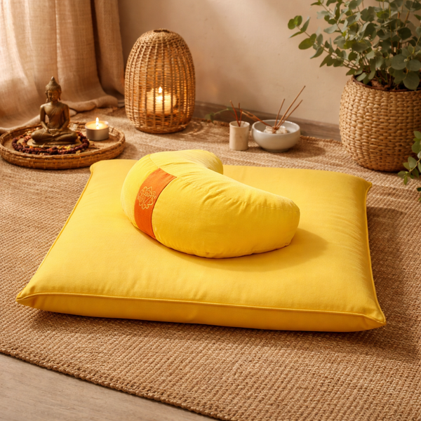 Meditatie Set 3 Chakra Geel 65x65cm