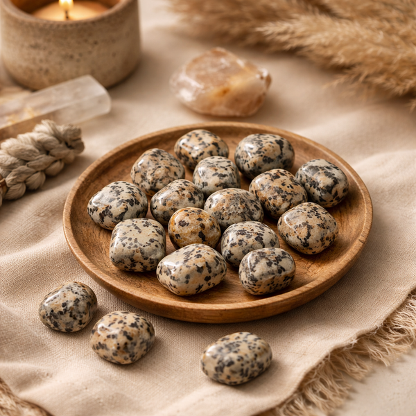 Dalmatiër Jaspis Trommelstenen ±1,5-3,5cm ±250g