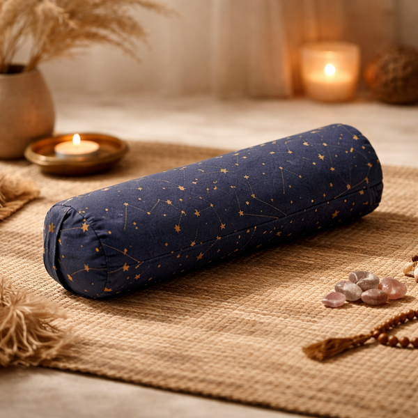 Bolster Sterrenhemel Donkerblauw Biokatoen OCS 60x16 cm