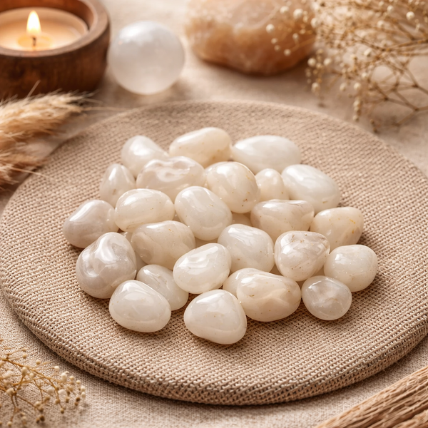 Melkkwarts Trommelstenen A Kwaliteit ±500 g ±2-3 cm