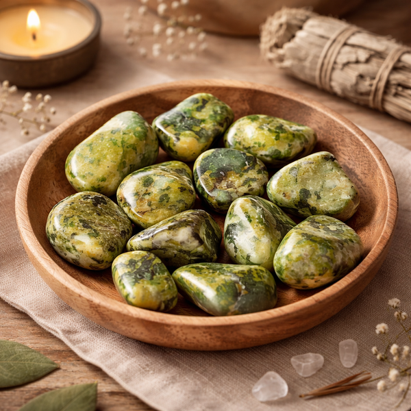 Nefriet Jade Trommelstenen 5x8cm 500g