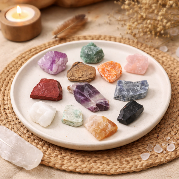 Doos Ruwe Edelstenen Mix ±700-900g