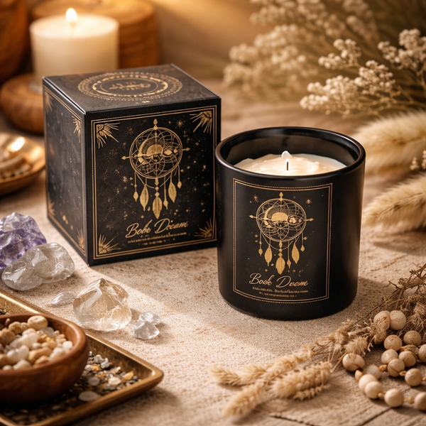 Manifestatiekaars Boho Dreams In Glas 120g