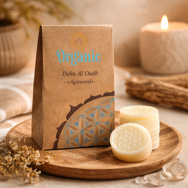 Smeltkaarsjes Agarhout Oudh Bloem Des Levens Symbool 40g