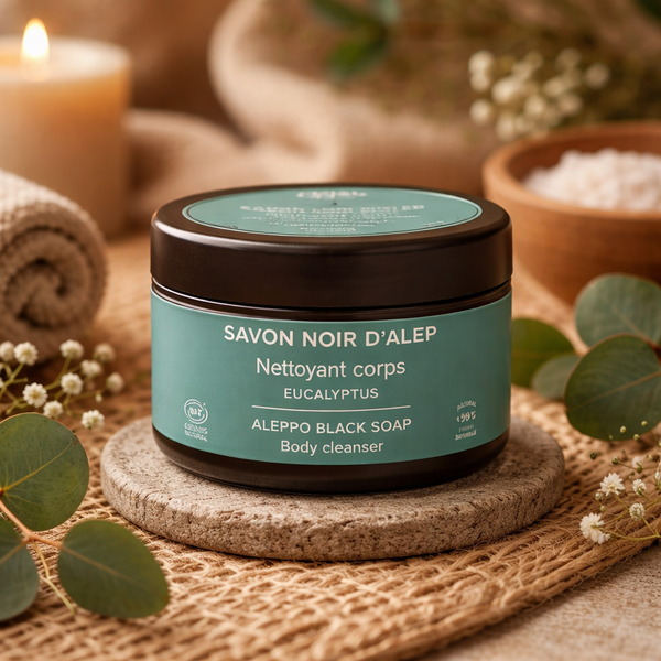 Najel Aleppo Zwarte Scrubzeep Eucalyptus 180 g