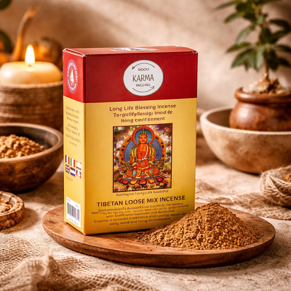 Tibetaans Wierookpoeder Amitayus Lang Leven Blessing ±130-140g