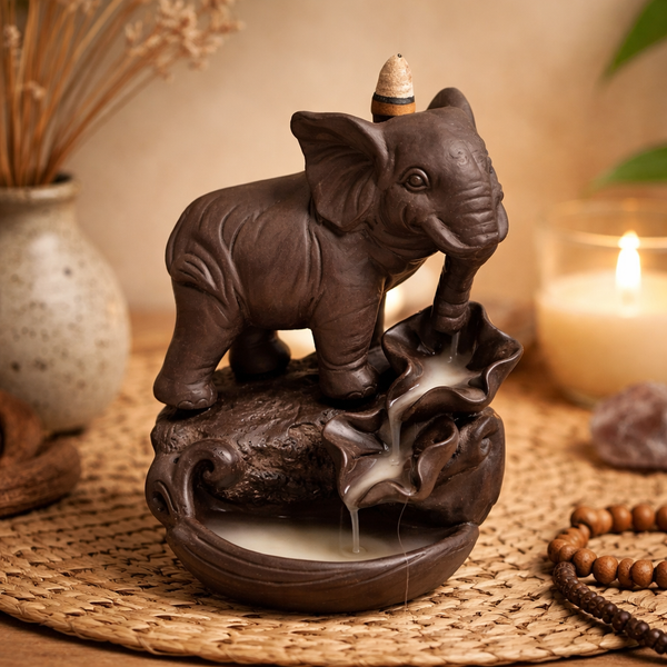 Backflow Waterval Wierookbrander Olifant 12x9x17 cm
