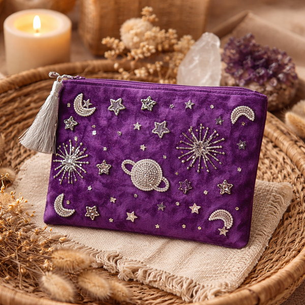 Etui Fluweel Galaxy Paars 20x15 cm