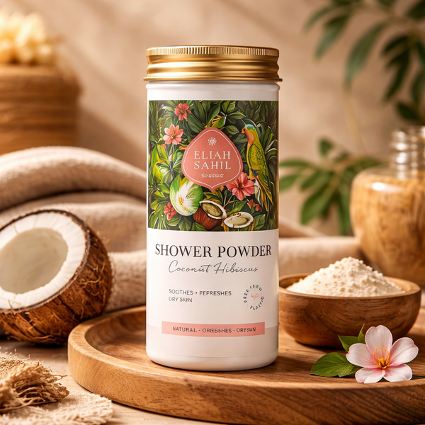 Douchepoeder Kokos Hibiscus Biologisch Eliah Sahil 90 g