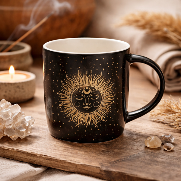 Theemok Zon & Maan Bone China Porselein ±400 ml
