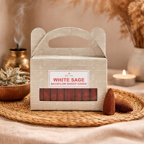 Wierookkegels Backflow Witte Salie 75 g